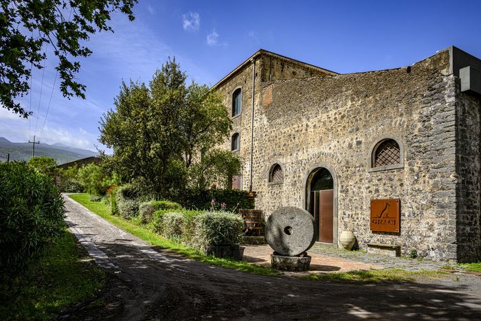 The entrance to the Graci winery